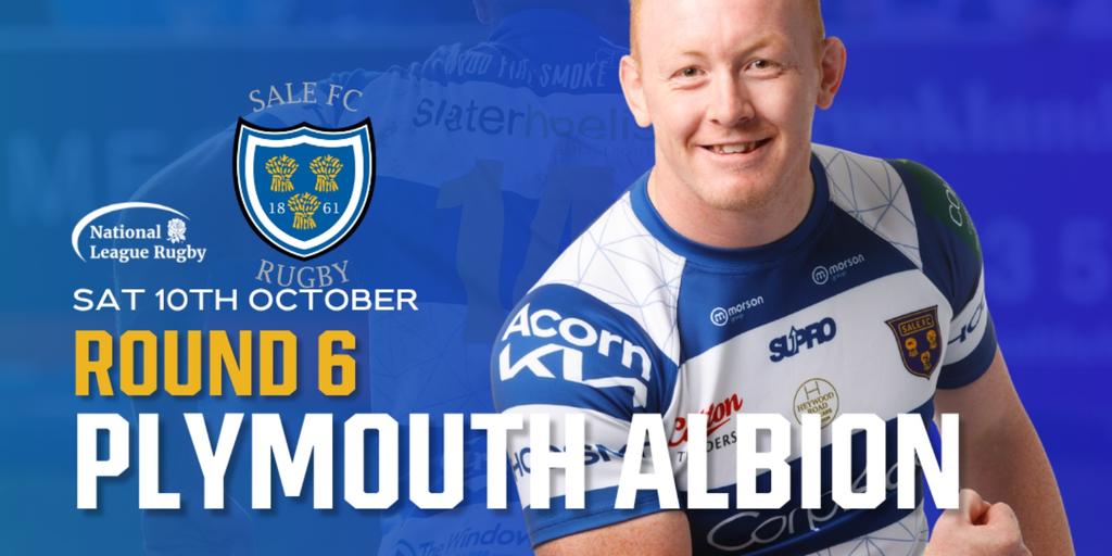 Sale FC v Plymouth Albion 10/10/26. KO 2.30pm