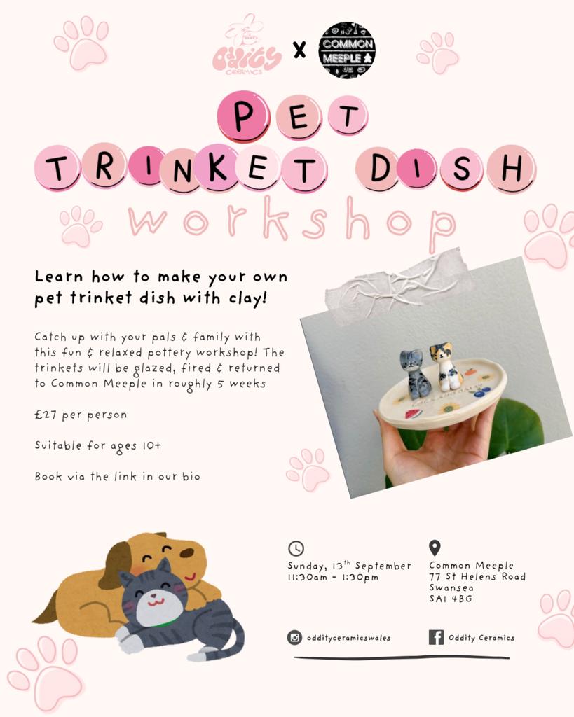 Pet Trinkets Dishes Pottery Workshop @ Common Meeple
