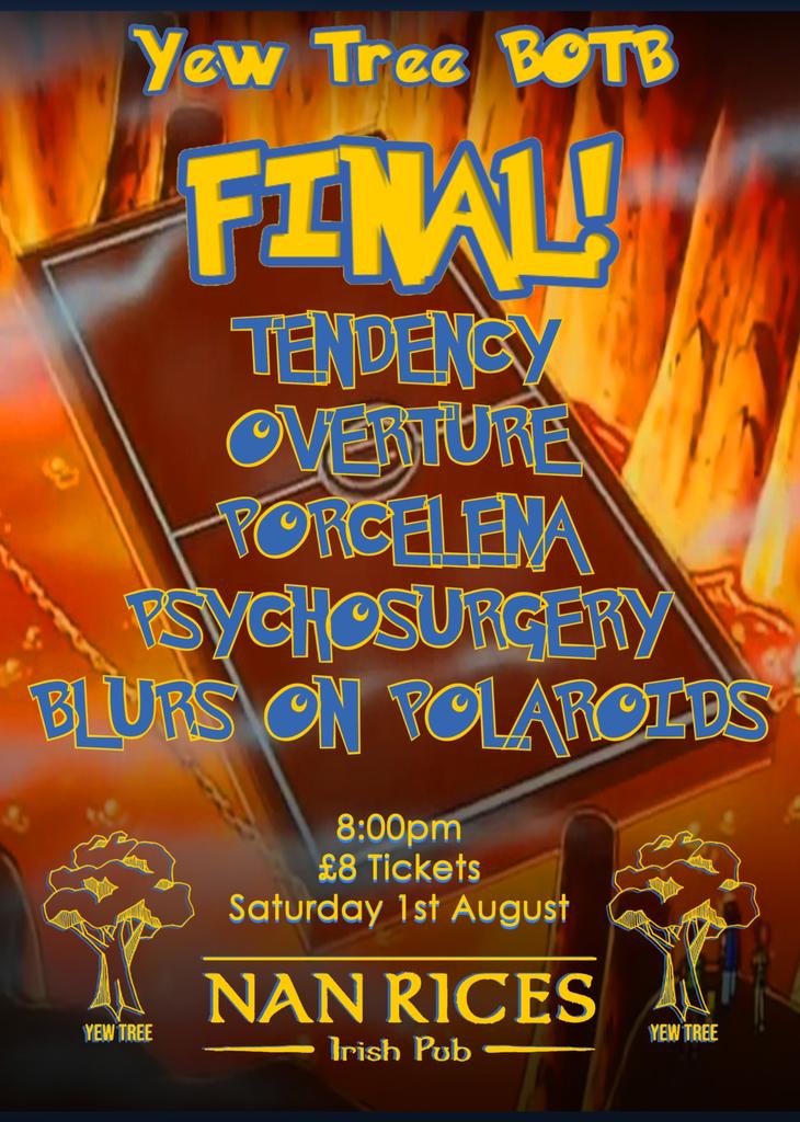 Yew Tree Debut Battle Of The Bands FINAL