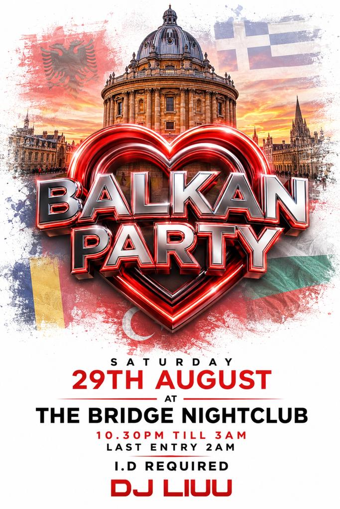 BALKAN PARTY AT THE BRIDGE NIGHTCLUB OXFORD