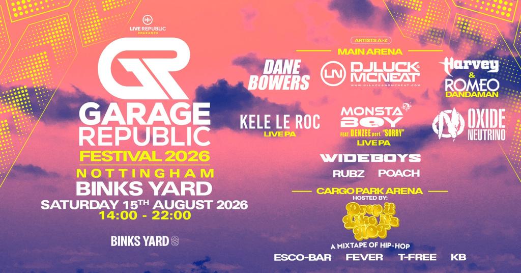 Garage Republic Outdoor Festival 2026 | Binks Yard