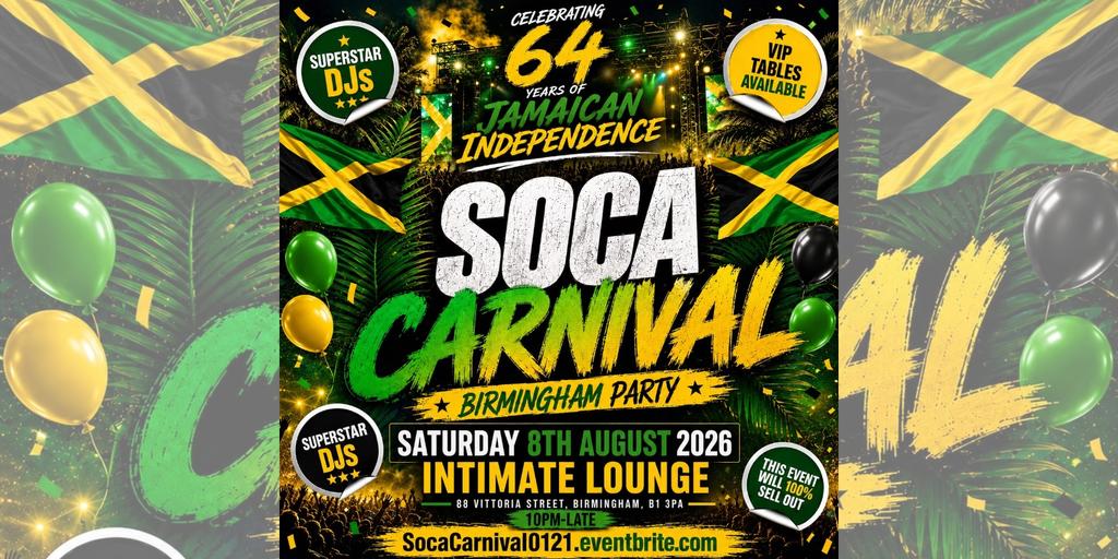 Soca Carnival - Birmingham Party