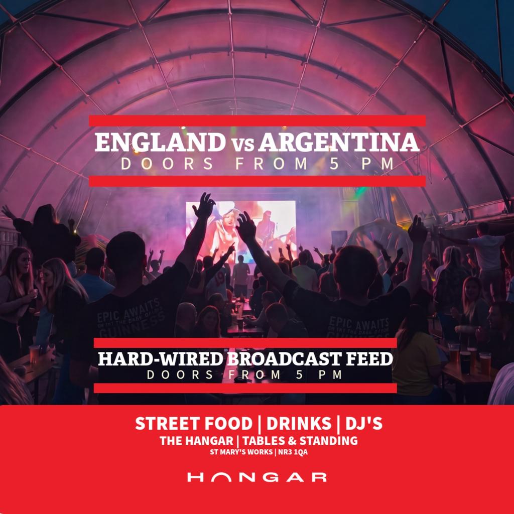 Norwich Outdoor Fan Zone | England World Cup Semi Final