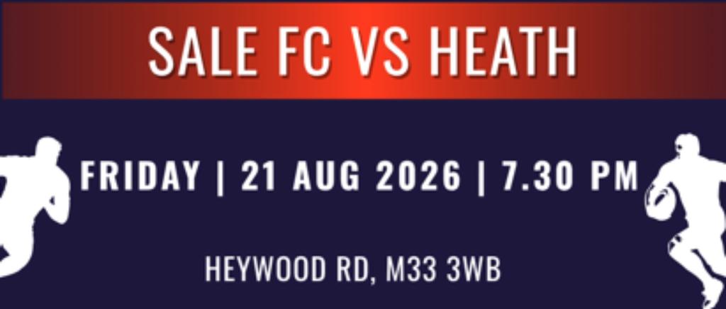 Pre-season friendly Vs Heath FRIDAY 21/08/26 (FREE TO ALL)