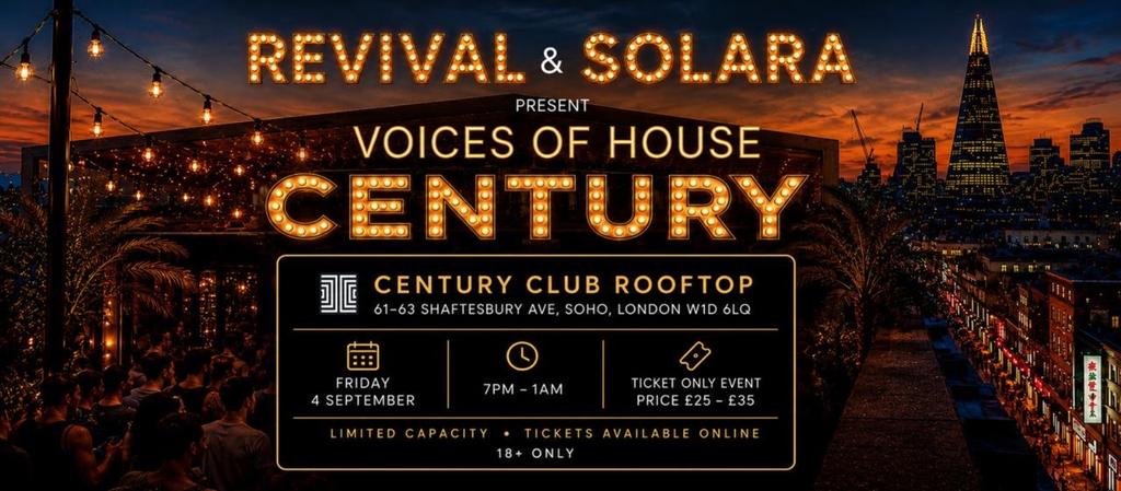 Revival and Solara present “Voices of House”