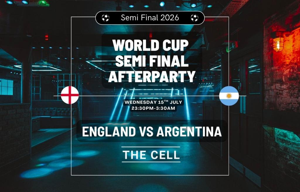 🏴󠁧󠁢󠁥󠁮󠁧󠁿ENGLAND vs ARGENTINA 🇦🇷 WORLD CUP SEMI FINAL INDUSTRY AFTER PARTY!⚽️[FREE ENTRY]