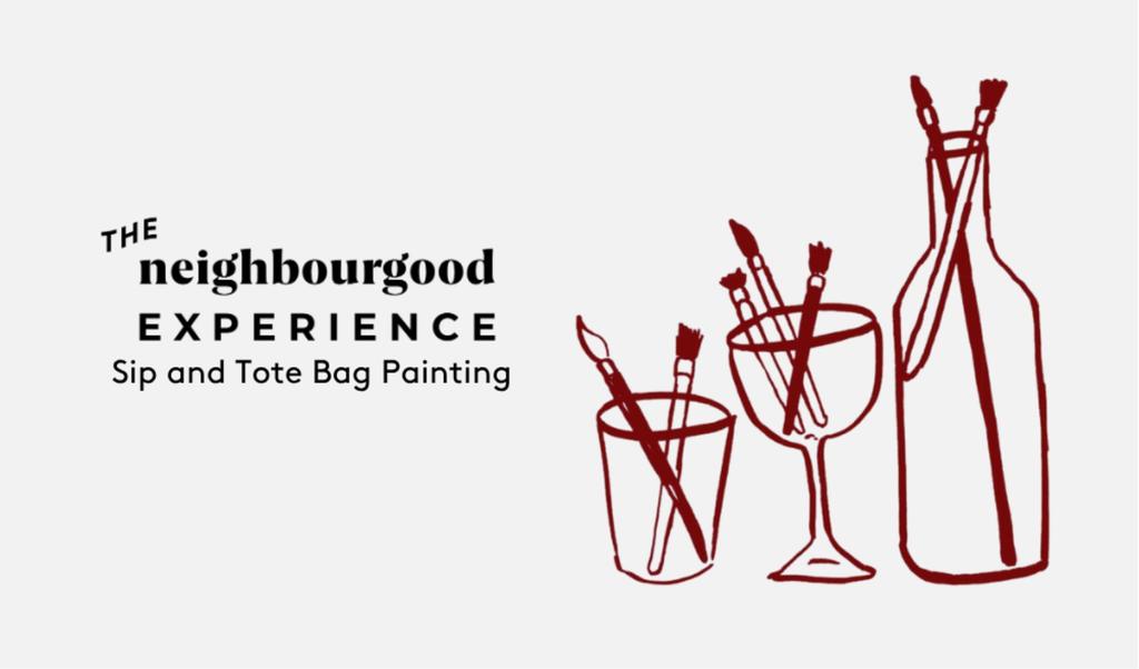 Sip and Tote Bag Painting