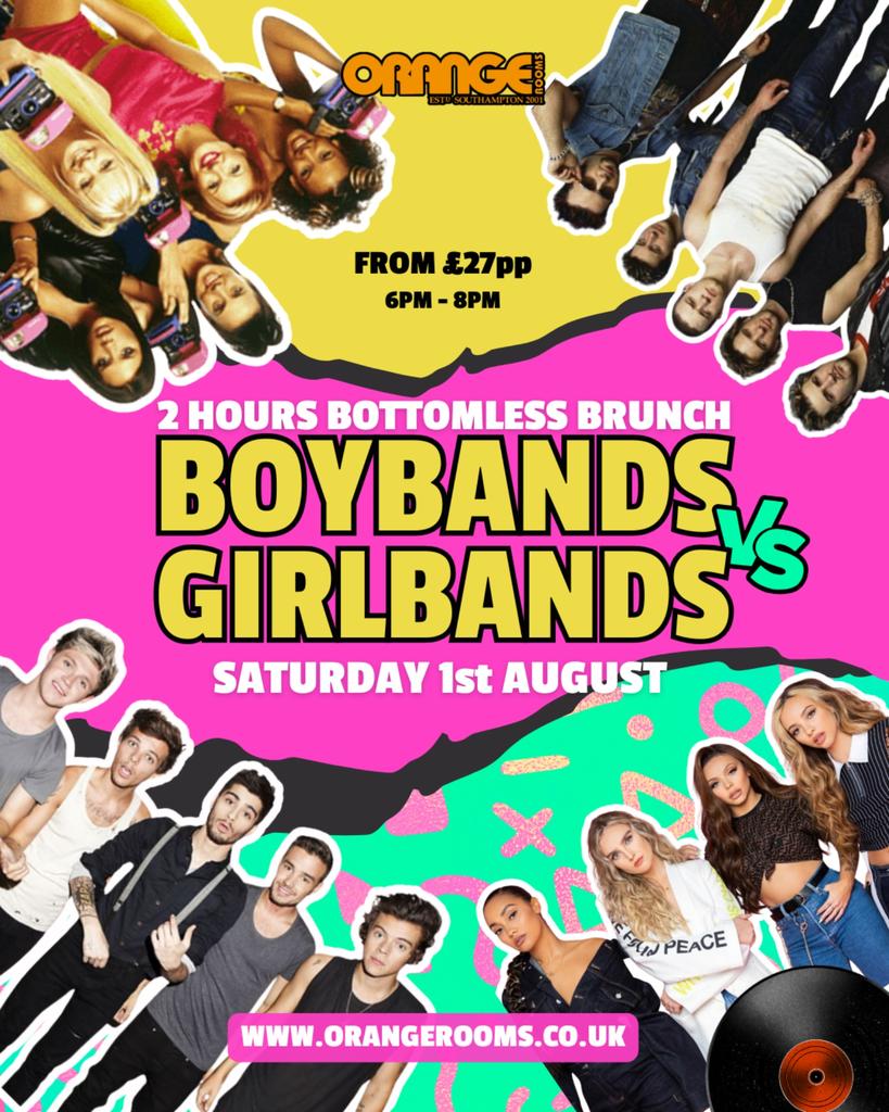 📼✨ BOY BAND vs GIRL BAND BOTTOMLESS BRUNCH ✨📼