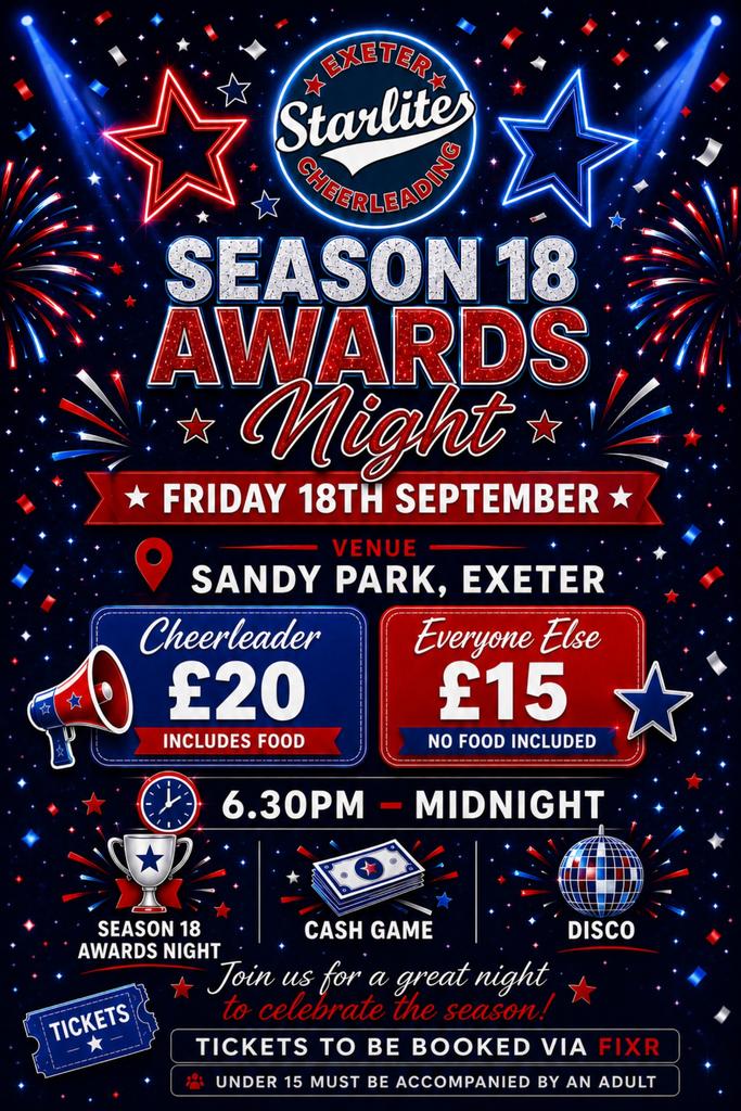 Exeter Starlites Season 18 Awards Night