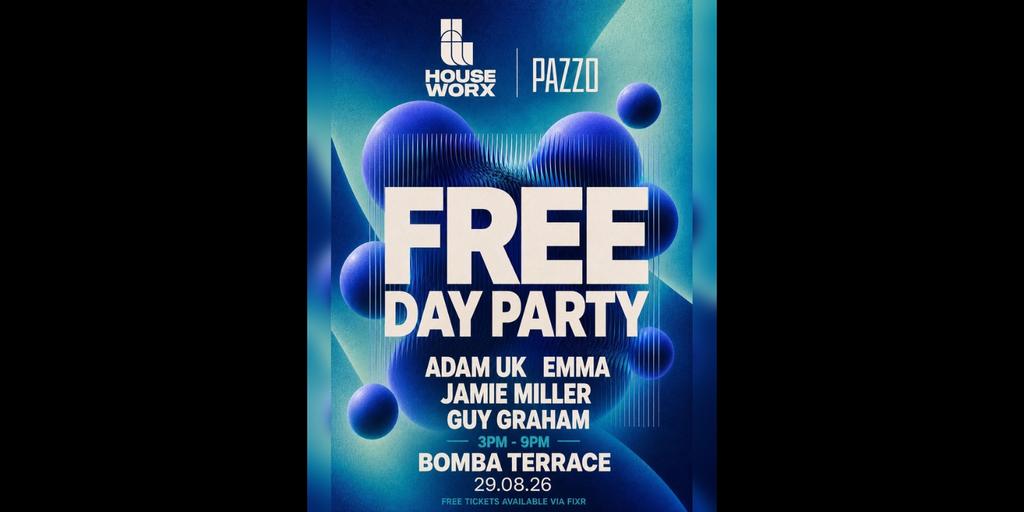 Houseworx x Pazzo Terrace Party | 29.08.26 | Exeter