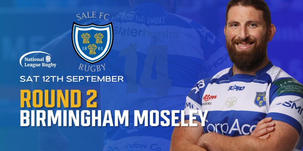Sale FC v Birmingham Moseley 12/09/26. KO 2.30pm