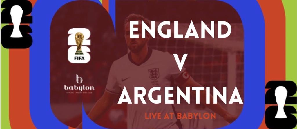 World Cup 2026 - England V Argentina at Babylon