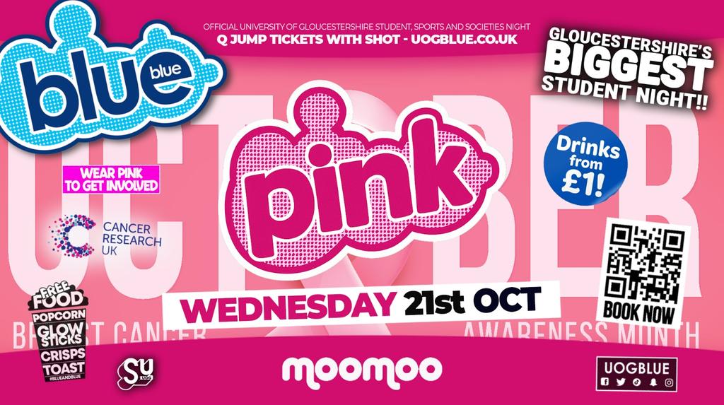 BLUE AND BLUE | PINK & PINK! 🩷🩷 Gloucestershire’s Biggest Student Night! 🤯