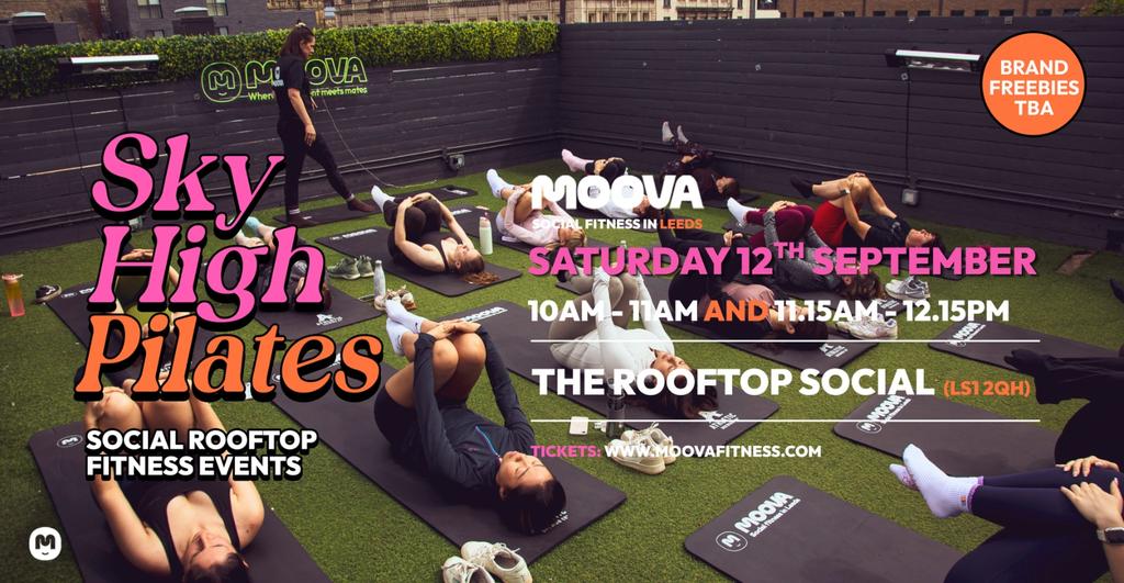 SKY HIGH PILATES w/ Carly @ The Rooftop Social - Sat 12th September