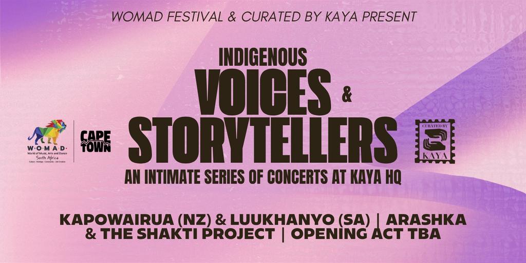 Luukhanyo (SA), Kapowairua (NZ) & Arashka & The Shakti Project (REU) presented by WOMAD Festival Cape Town