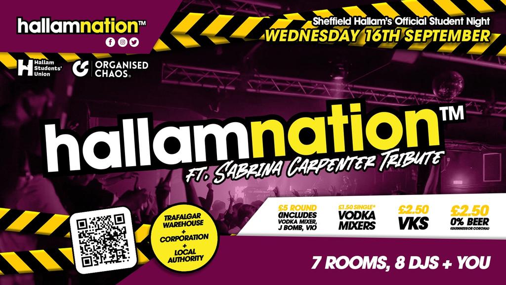 Hallamnation: Official Hallam Freshers Party