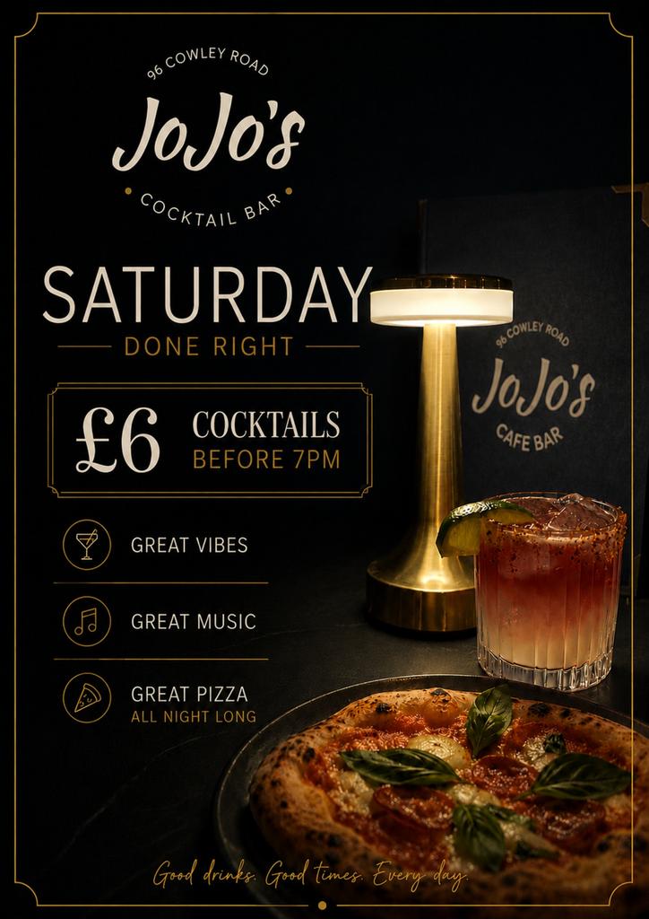Saturday Nights at JoJo's 🍕🍸🎶