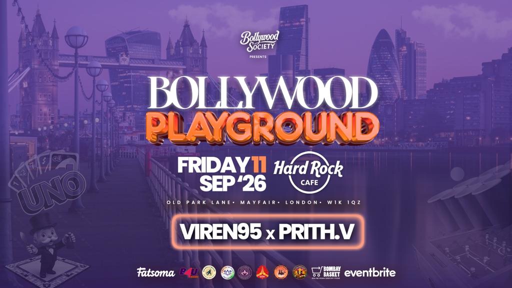 Bollywood PlayGround @hardrockcafelondon (11 September 2026) - Bollywood Night in Park Lane, Mayfair [TRENDING🚨]