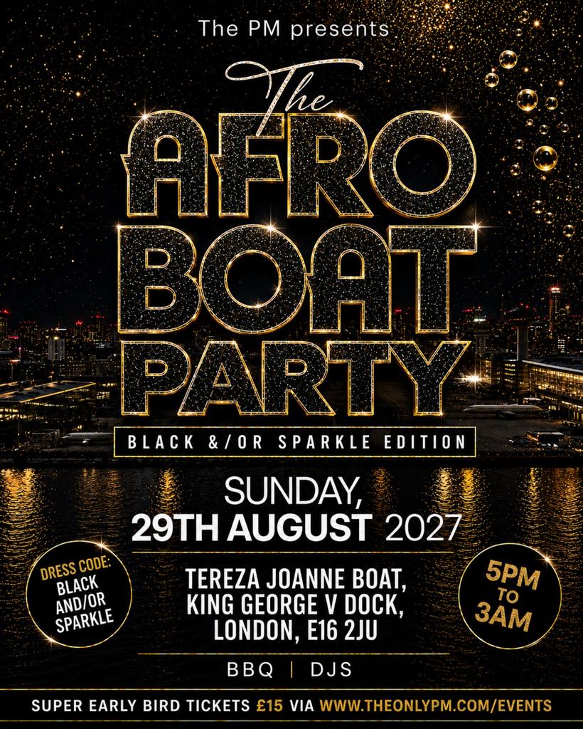 The AfroBOAT Party (The Black & Sparkle Edition)