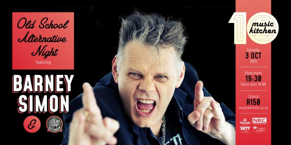 Barney Simon ft YlizardY (Old School Alternative night) Sat 3rd Oct