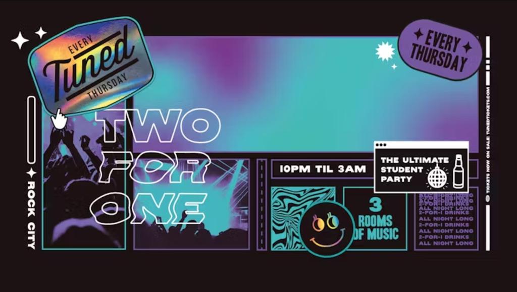 Tuned - Nottingham's Biggest Student Night - 2-4-1 Drinks All Night Long - (inc Silent Disco In Beta Room) 10/09/26