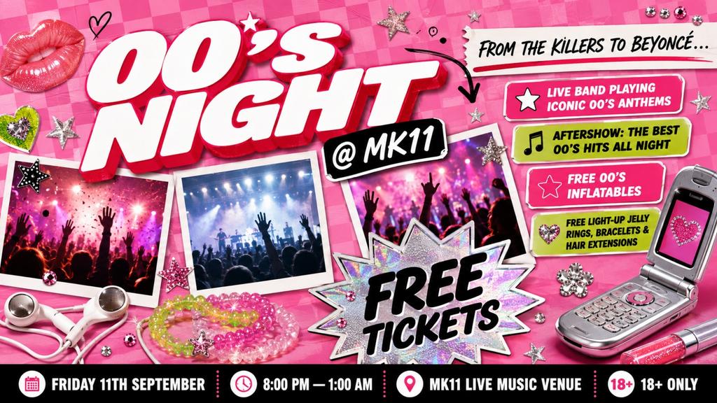00's Night - Free Entry