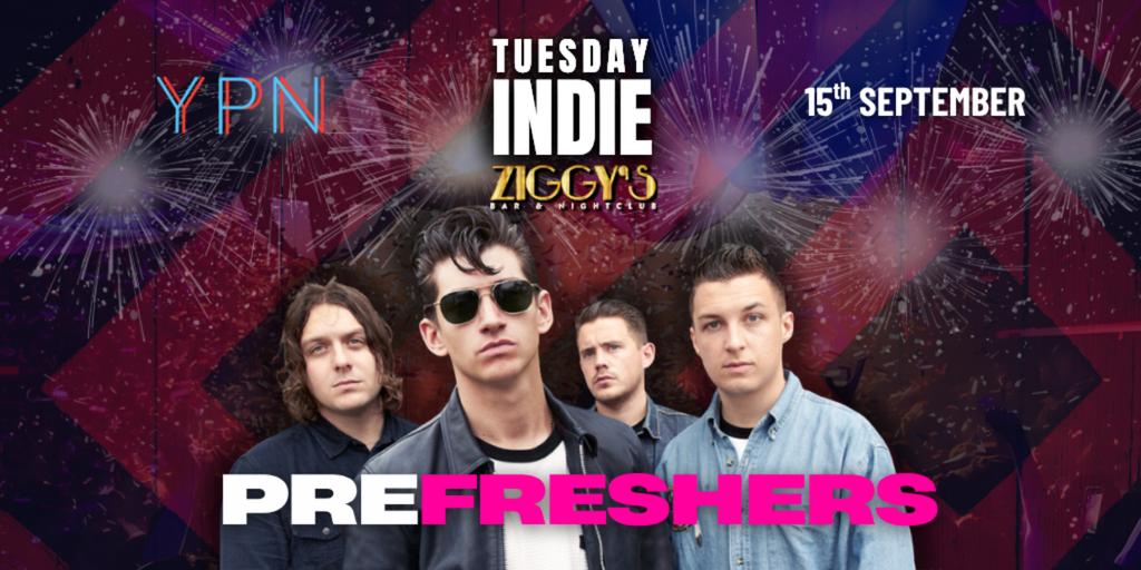 Tuesday Indie at Ziggys PREFRESHERS LAUNCH