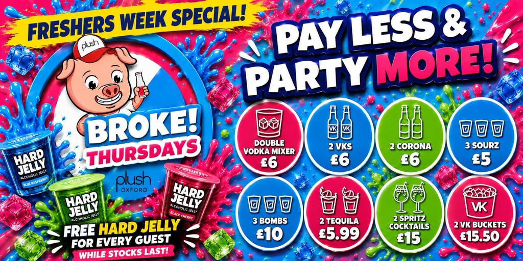 BROKE THURSDAYS FRESHERS SPECIAL - Hard Jelly Giveaway!