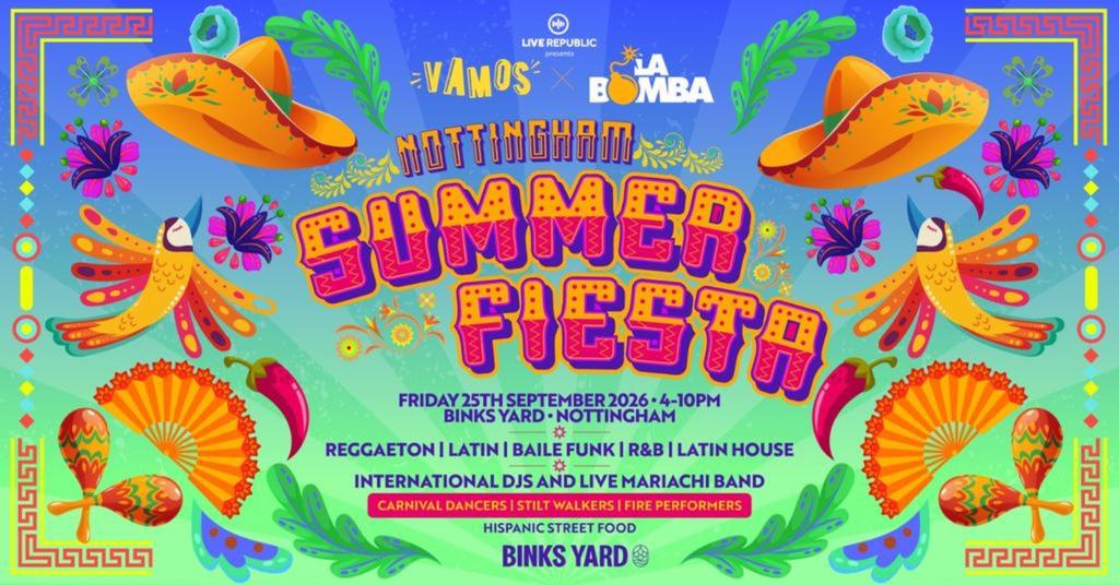 Nottingham's Summer Fiesta 2026 | VAMOS X LA BOMBA