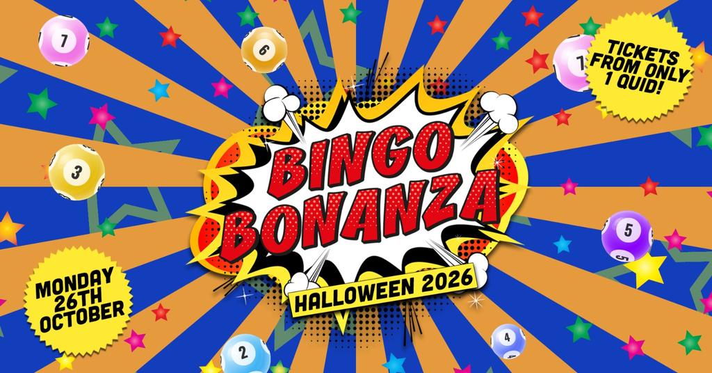 BINGO BONANZA 💀🧟‍♂️ HALLOWEEN EDITION! 🧟‍♂️💀  ONE OF THE BIGGEST STUDENT EVENTS OF THE YEAR - WIN PRIZES AND DILDOS. WOOPS!!! ☠️