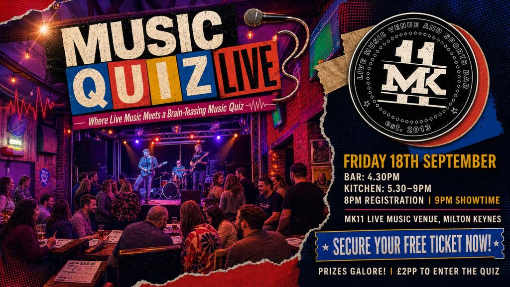 Music Quiz LIVE | Live Band & Music Quiz - Free Entry