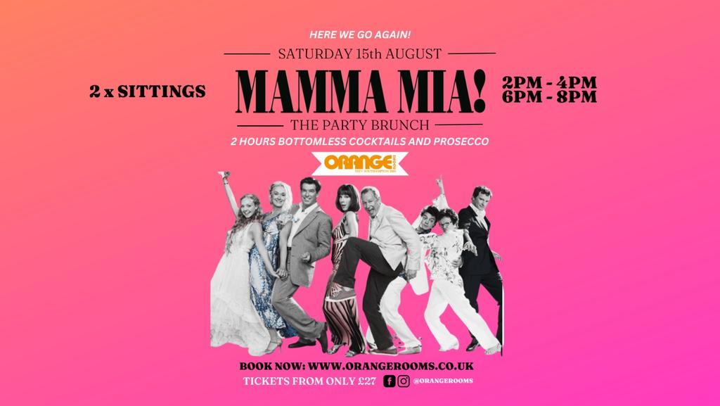 🍕 MAMMA MIA – THE BOTTOMLESS BRUNCH! 🇬🇷✨🍸