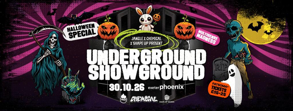 UNDERGROUND SHOWGROUND : MANDIDEXTROUS / PHIBES / RAYBAY