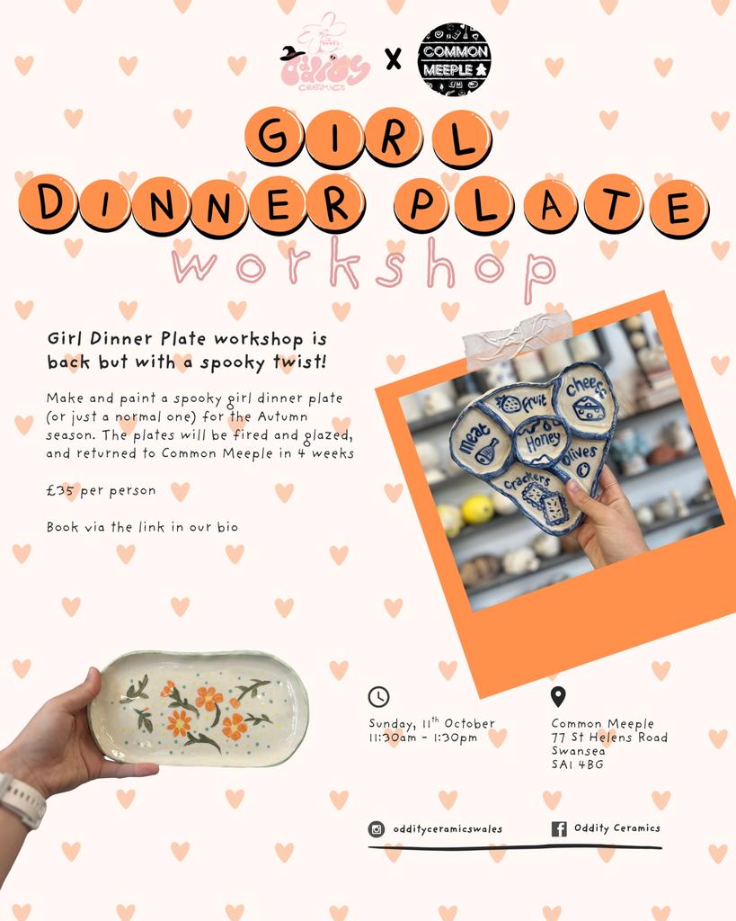 Spooky Girl Dinner Plates @ Common Meeple