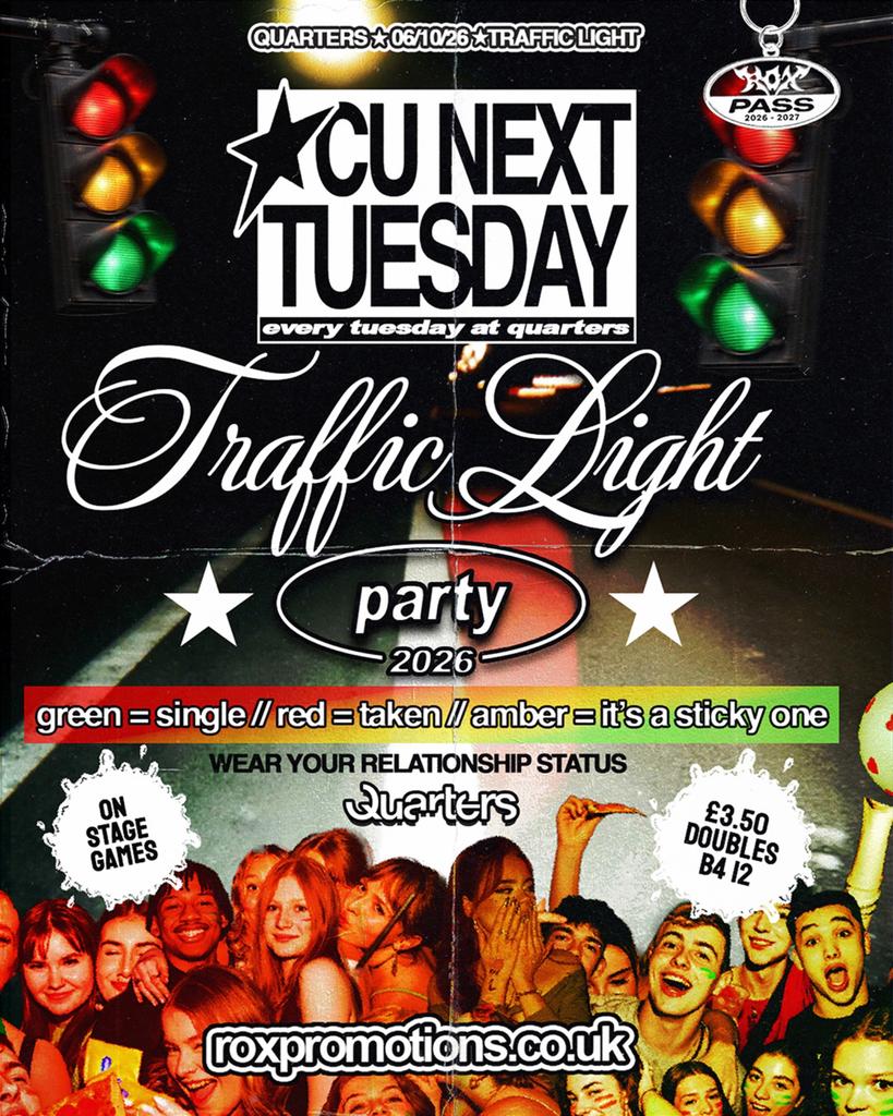 CU NEXT TUESDAY | TRAFFIC LIGHT PARTY 🚦 | 06/10/2026