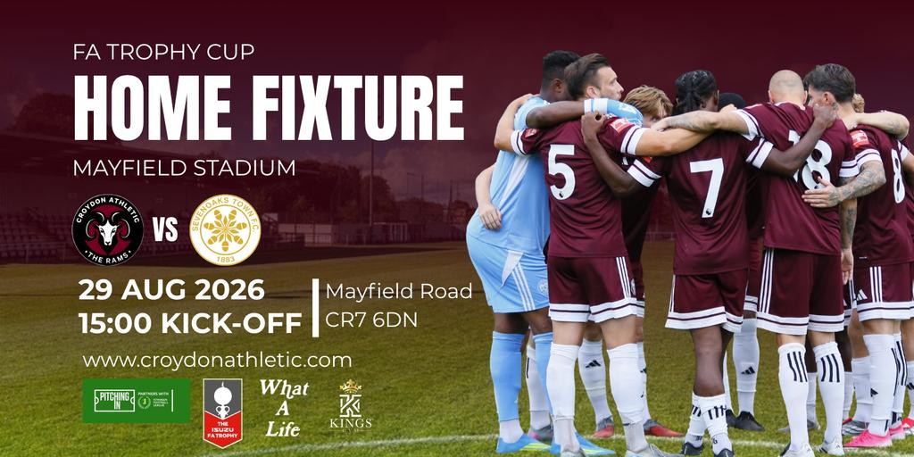 Croydon Athletic vs Sevenoaks Town F.C (FA Trophy Cup)