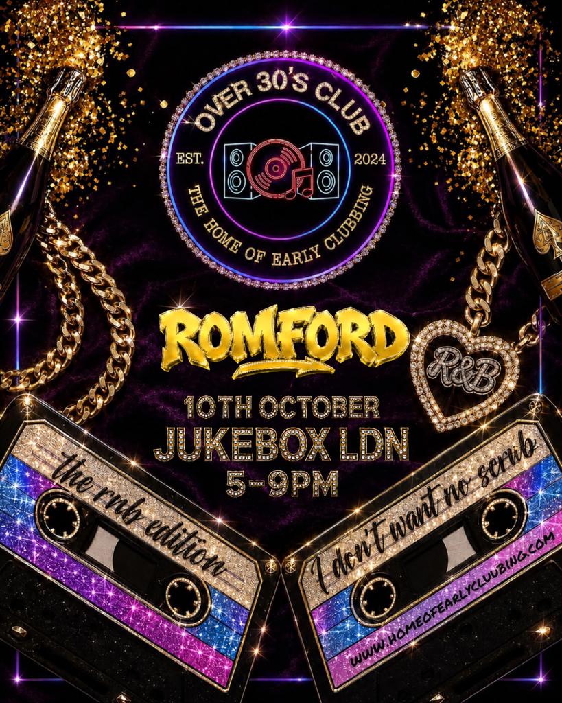Over 30’s Club Presents Daytime Disco: Romford (RNB Ed.)