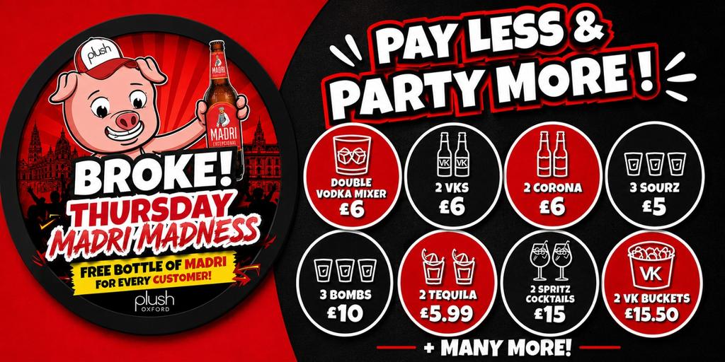 BROKE THURSDAYS - MADRI MADNESS!!