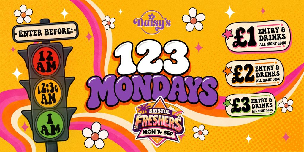 Bristol Freshers - 123 Mondays