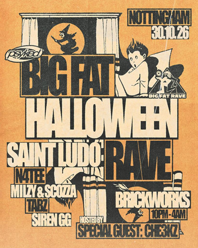 Big Fat Rave x Psyked: HALLOWEEN / Saint Ludo, n4tee, Che3kz & More