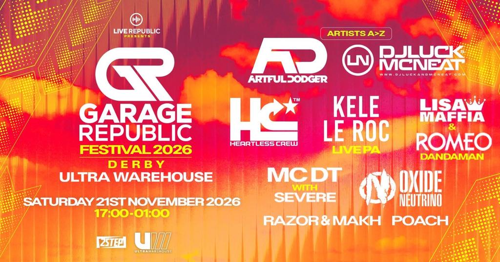 Garage Republic Festival | Ultra Warehouse Derby