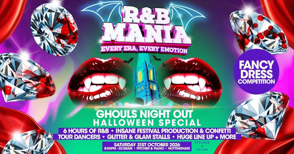 RNB MANIA | Nottingham's Halloween R&B Party!