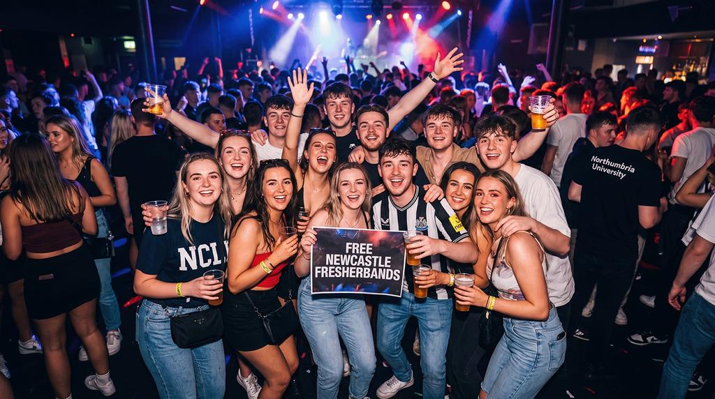 FREE NEWCASTLE & NORTHUMBRIA FRESHERBANDS! 🤩🪩💕SIGN-UPS NOW LIVE