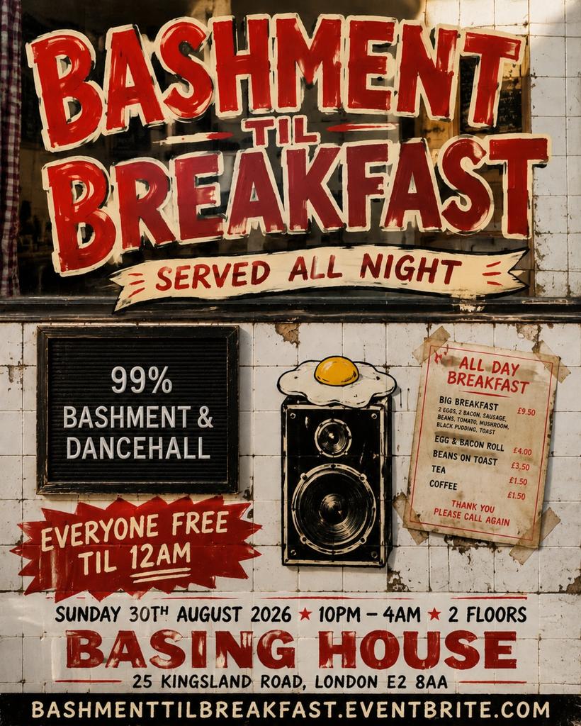 Bashment Til Breakfast - Carnival Sunday After Party (Free Til 12AM)