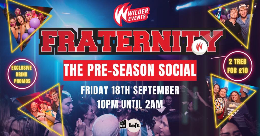 Fraternity Presents: THE PRE-SEASON SOCIAL🕺🍻🪩