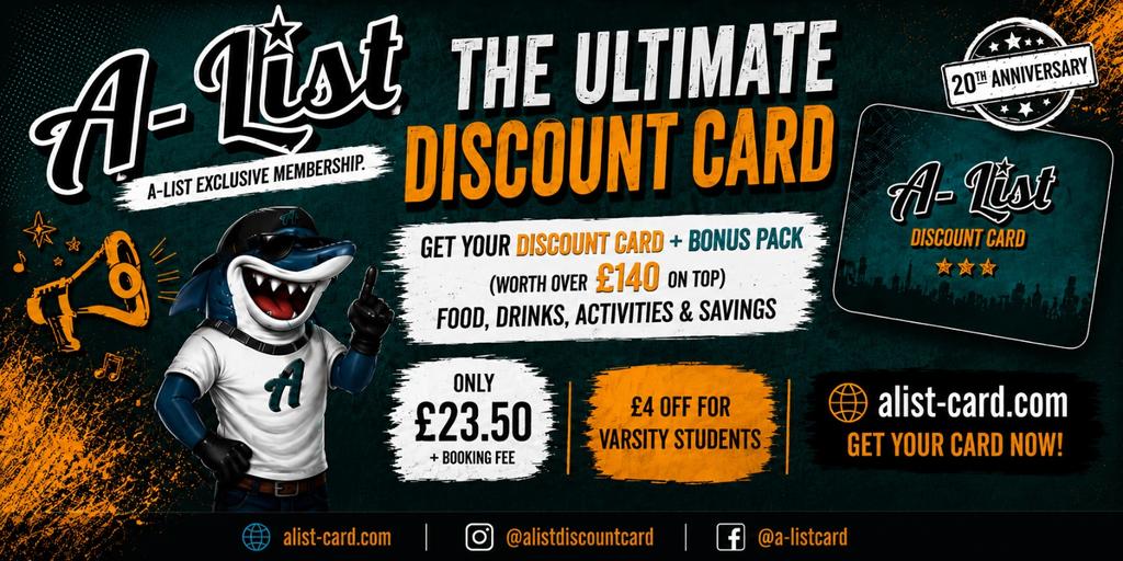 🌟Buy A-List Card 26/27 - 20 Year Anniversary