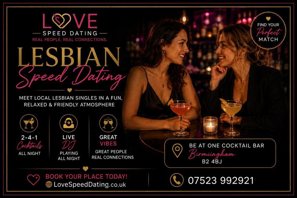 Lesbian Singles Night Speed Dating Birmingham
