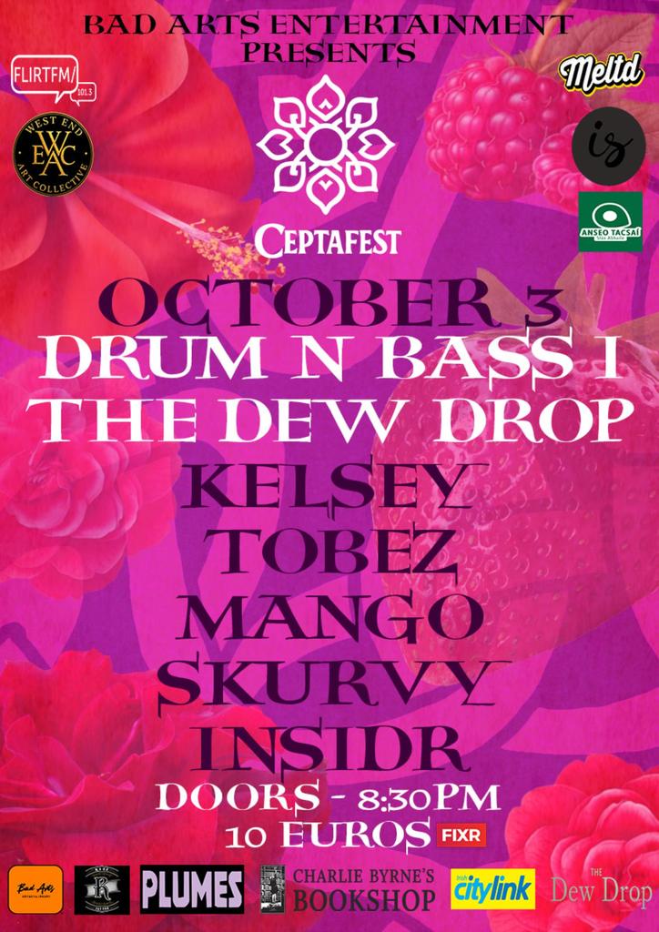 CeptaFest IV - DNB I - KELSEY, TOBEZ, MANGO, SKURVY, INSIDR