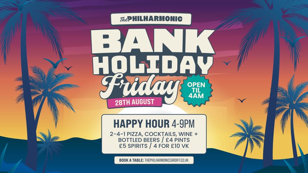 Bank Holiday Weekend: FRIDAY