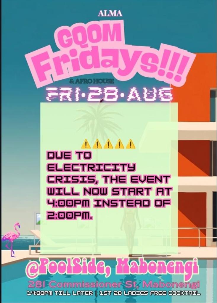 Gqom Fridays!!! Pool Party